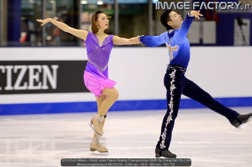 2013-03-01 Milano - World Junior Figure Skating Championships 0646 Yiyi Zhang-Nan Wu CHN